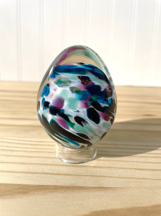 Small Glass Egg - 028