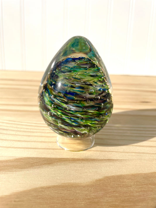 Small Glass Egg - 031