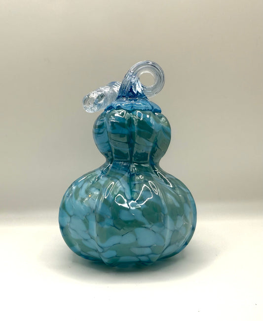 Light Blue Glass Gourd - Small