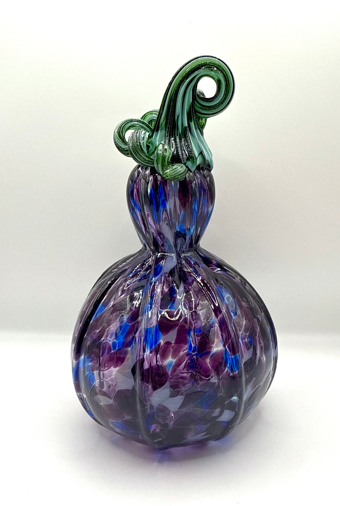 Purple Blown Glass Gourd - Large