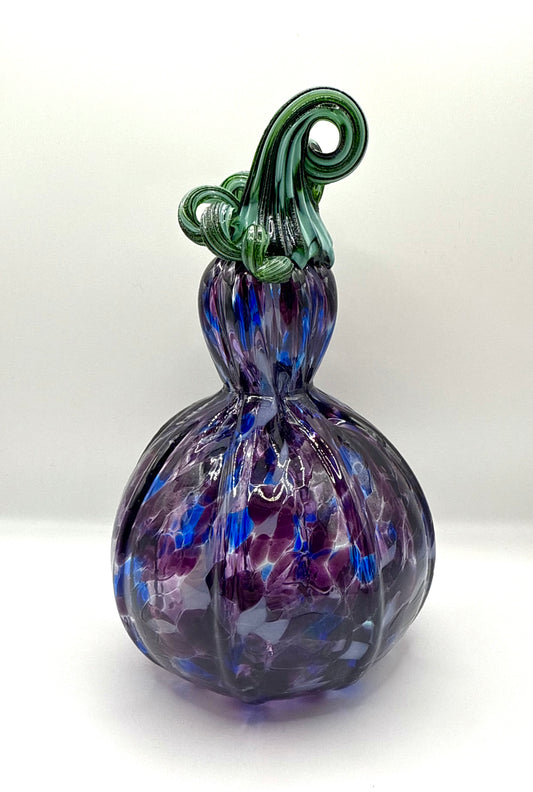Purple Blown Glass Gourd - Large