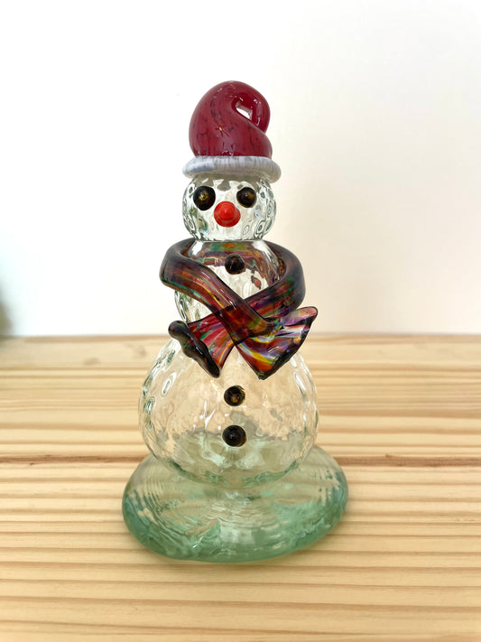 Blown Glass Snowman