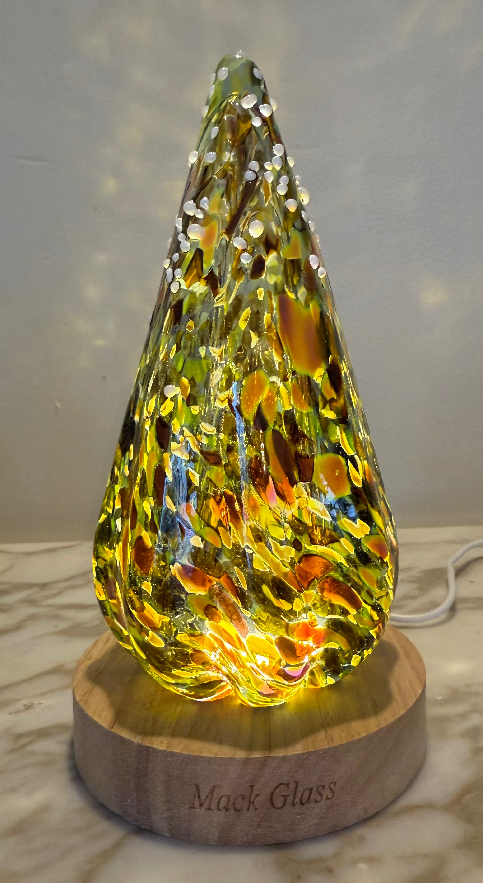 Amber Optic Tree – Jason Mack Glass