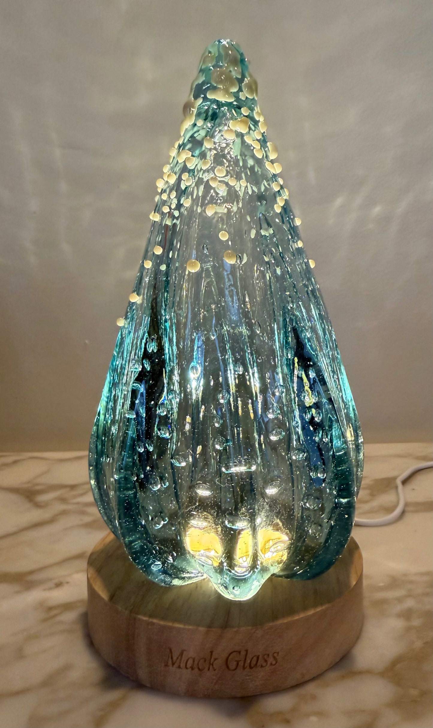 Clear Blue Optic Tree