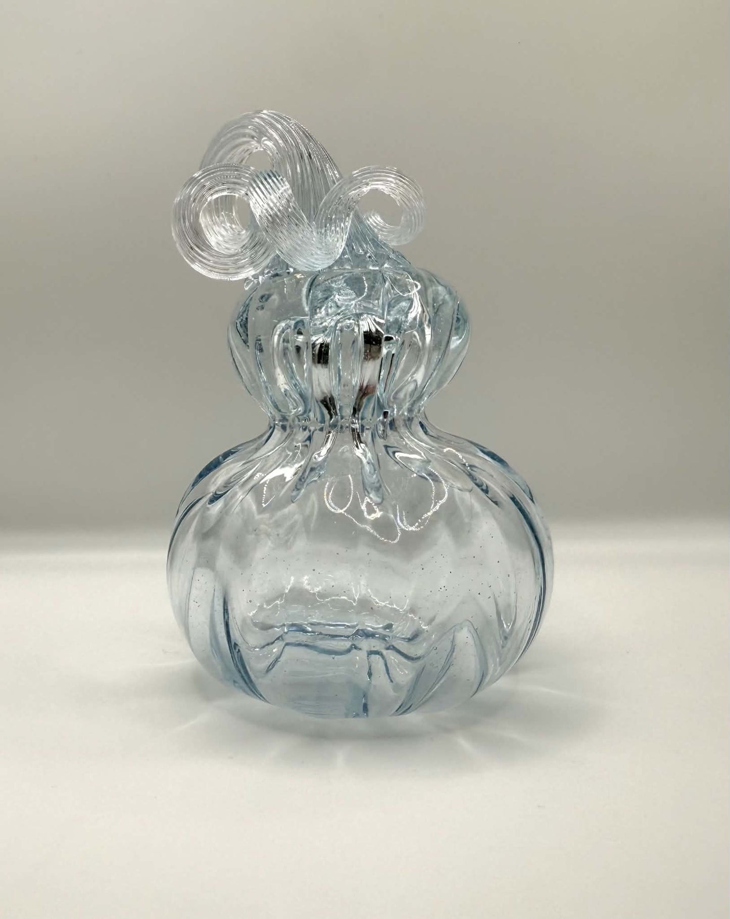 Clear Blown Glass Gourd - Small