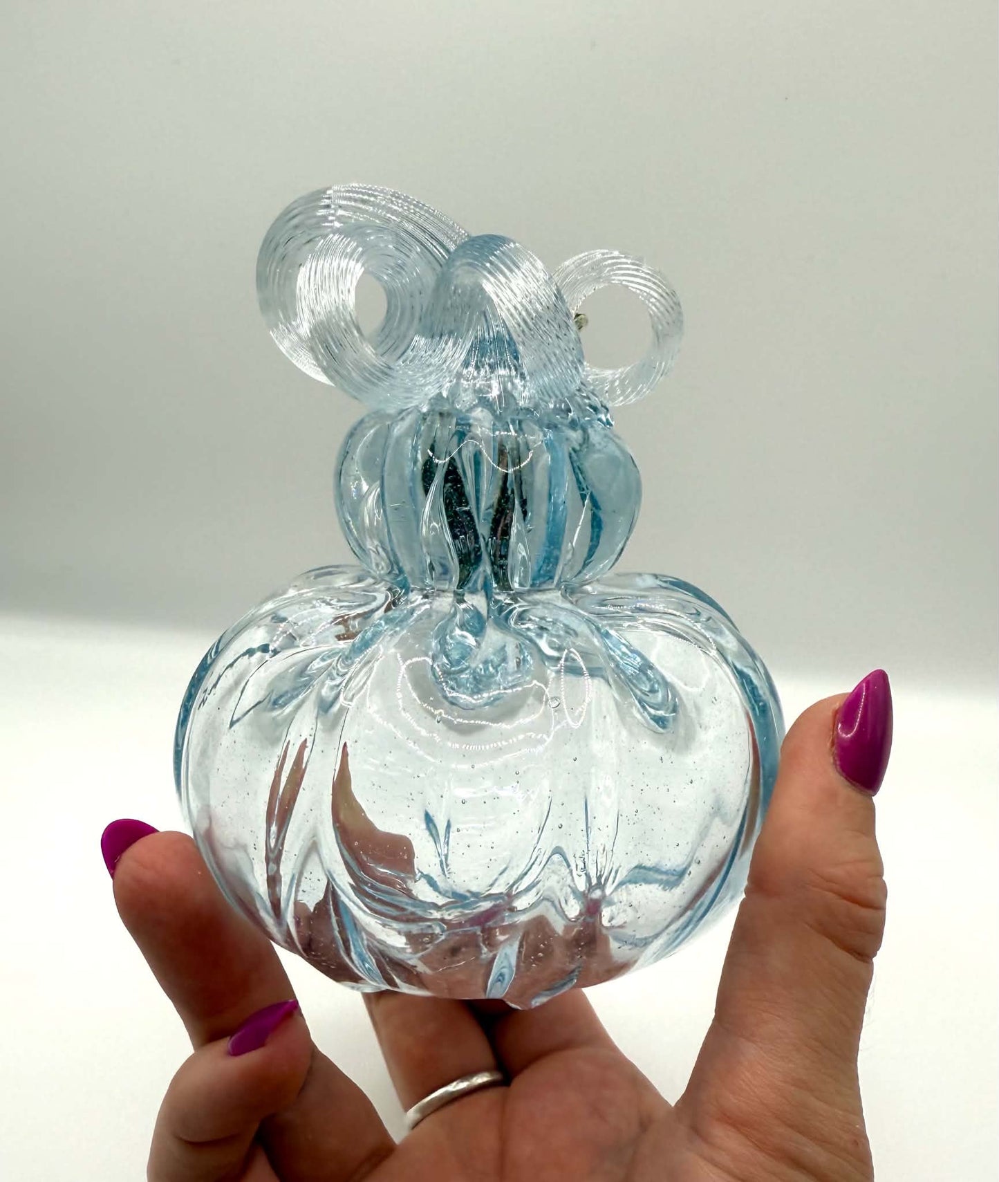Clear Blown Glass Gourd - Small