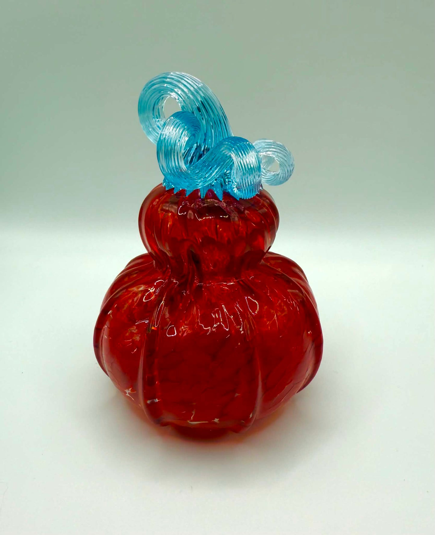 Red Glass Blown Gourd - Small