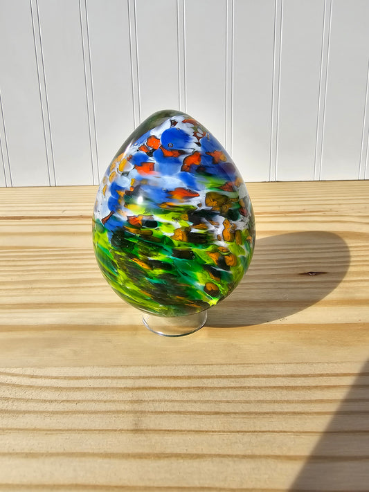 Large Glass Egg - 010